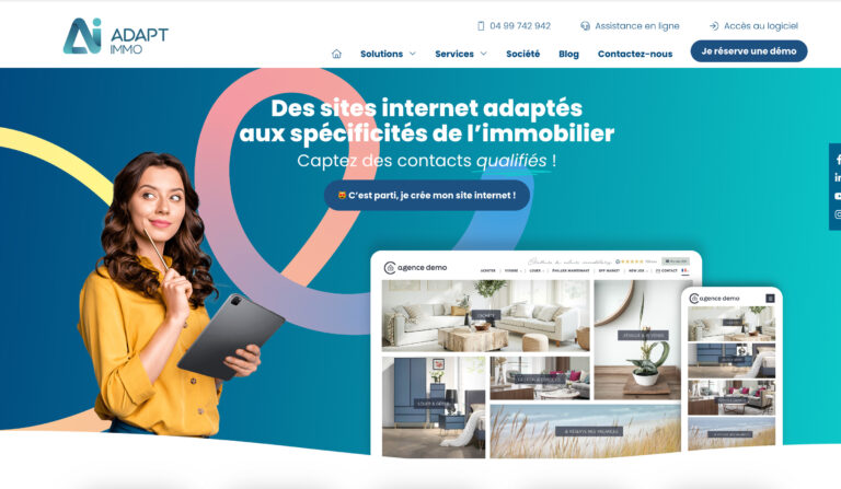 Lire la suite à propos de l’article Site Web Adaptimmo