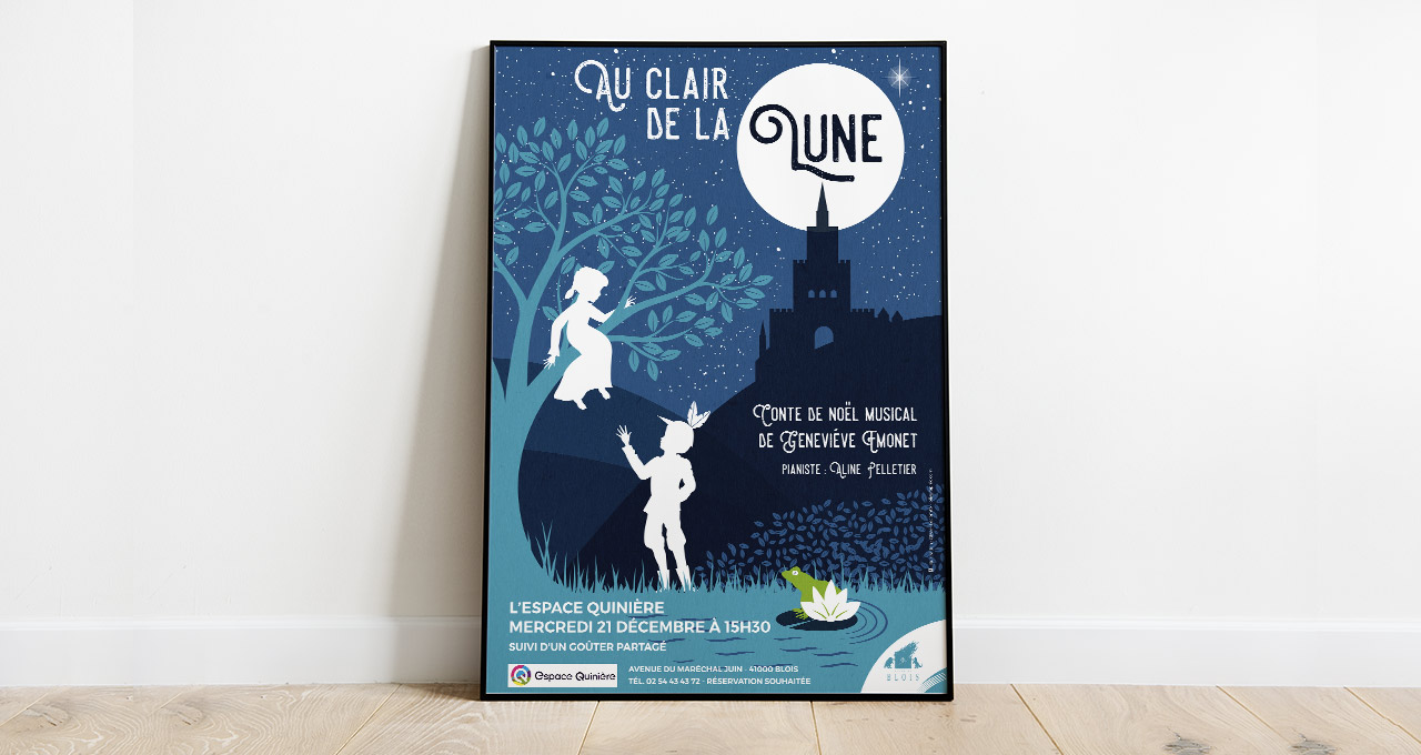 Lire la suite à propos de l’article Au Clair de Lune – Affiche