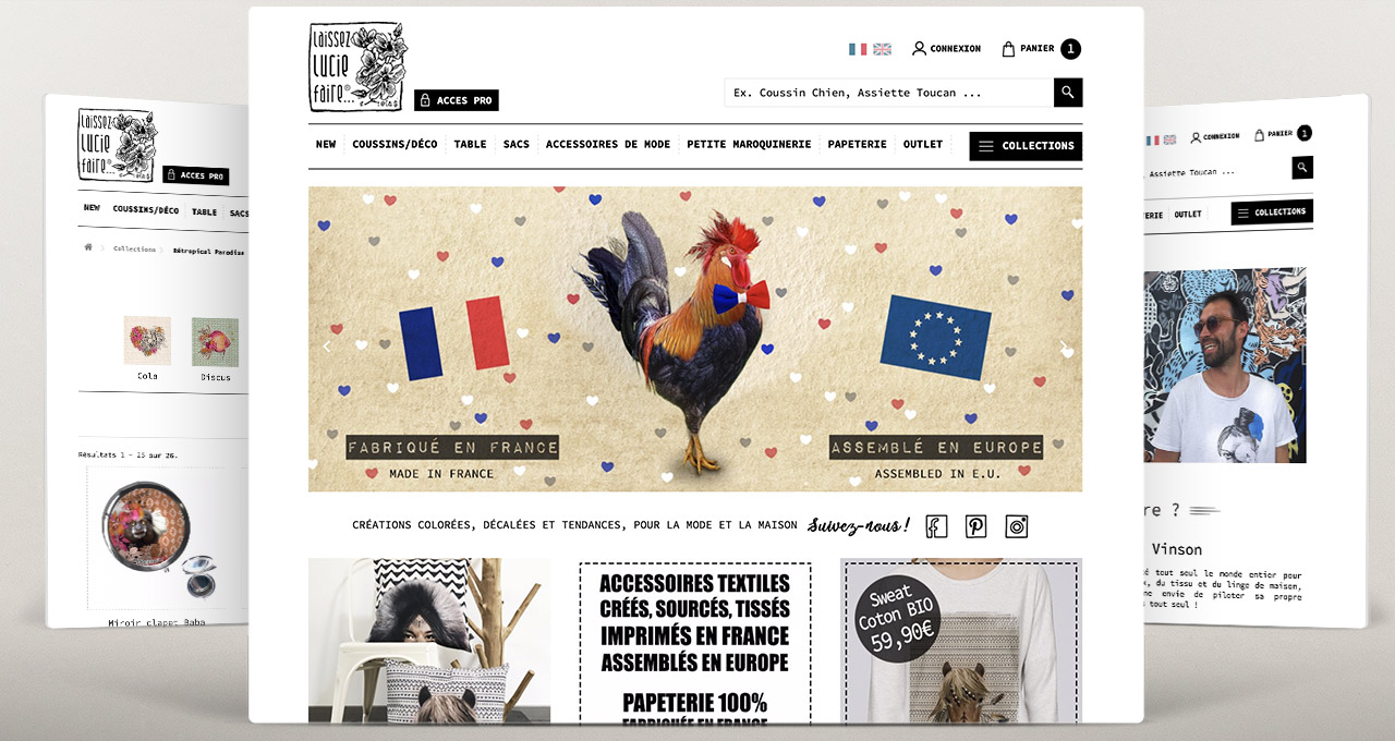 Lire la suite à propos de l’article Boutique en ligne Laissez Lucie Faire